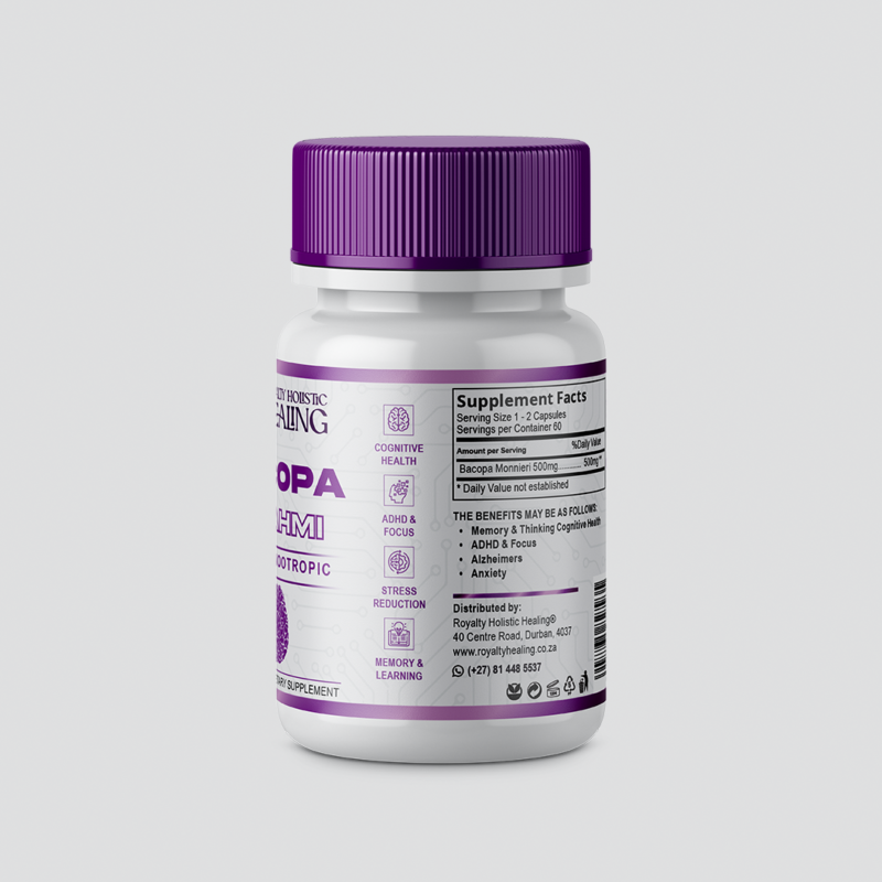 Bacopa (Brahmi) Capsules 60s - Image 2